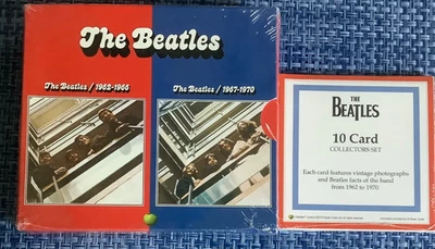 THE BEATLES 1962-1966 + 1967-1970 - 4-CD BOX SET + 10 Card Collector’s Set NEW! - Imagem 1 de 4