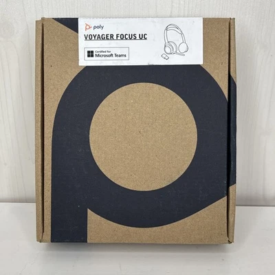 Poly Voyager Focus UC B825 Bluetooth Stereo Headset, No Stand / NEW OPEN BOX - Image 1 of 4
