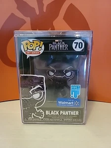 Marvel #0070 Funko POP! Black Panther *Art Series* (Walmart) - Picture 1 of 6