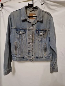 Levi's Hellblau Denim Trucker Jacke 100 % Baumwolle Größe Medium Brustumfang 40" - Bild 1 von 14