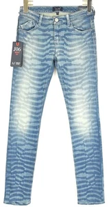 Jeans Armani J06 Skinny Fit Para Dama US 23 Confort Zebra Efecto Azul - Imagen 1 de 6