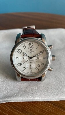 Elegante relógio masculino cronógrafo Cortébert - Imagem 1 de 4