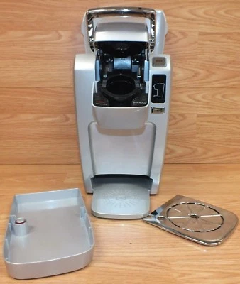 Genuine Keurig (K10) Gray & Silver Mini Personal Coffee Maker / Brewer **READ**  - Image 1 of 4