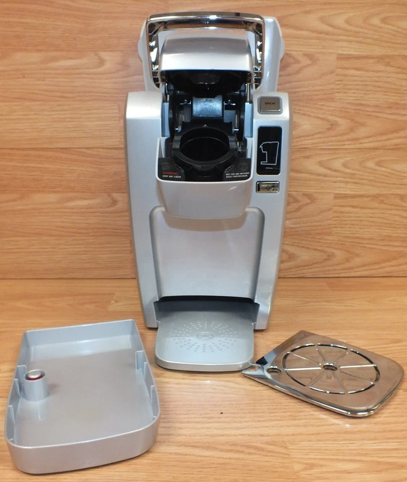 Genuine Keurig (K10) Gray & Silver Mini Personal Coffee Maker / Brewer **READ**  - Image 1 of 4