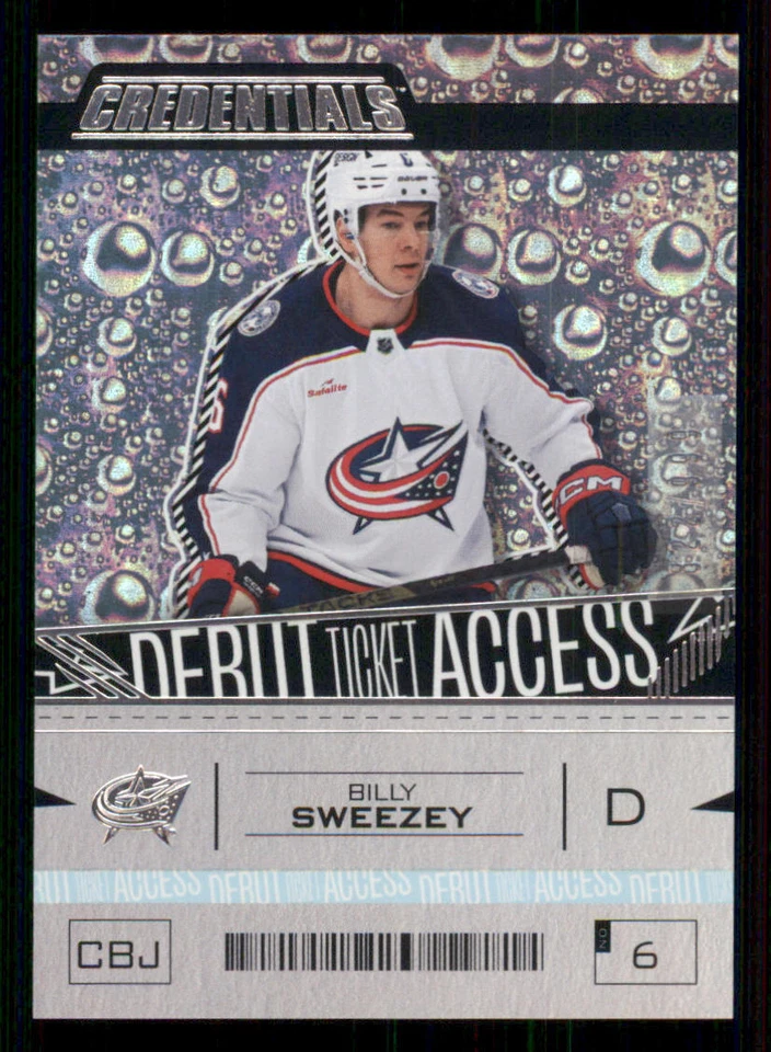 2023-24 Upper Deck Credentials #108 Billy Sweezey RC /999 - Image 1 of 2