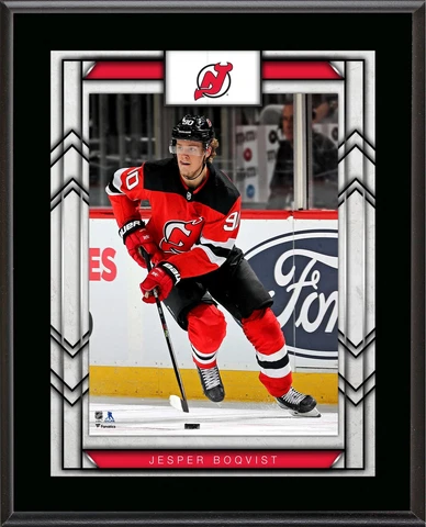 Jesper Boqvist New Jersey Devils 10.5" x 13" Sublimated Player Plaque Cover