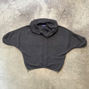 Vivienne Tam Sweater Small Olive Green Cowl Neck 3/4 Sleeve Pullover Knit - Picture 1 of 8