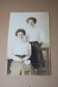 POSTAL REAL DE COLECCIÓN DOS HERMANAS DE LEANORE A MAY HARTWICK, BLOOMFIELD, IOWA - Imagen 1 de 5