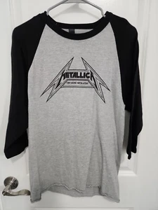 VTG Metallica The Young Metal Attack Raglan Tultex Shirt Medium M - Picture 1 of 6