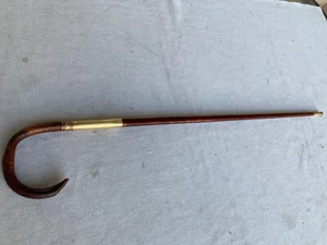 Antique Walking Cane 14 K gold Collar - Picture 1 of 12