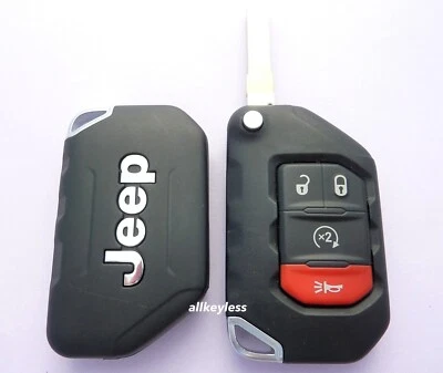 OEM JEEP WRANGLER GLADIATOR 2018-25 flip smart keyless remote key fob OHT1130261 - Image 1 of 4