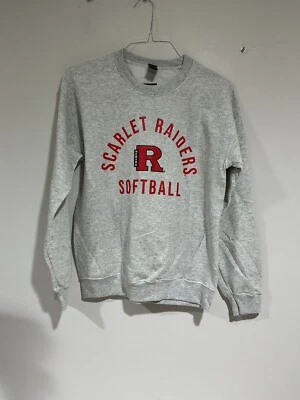 Sudadera Unisex Scarlet Raiders Softbol Rutgers University Newark Pequeña Gris Foto 1 de 4
