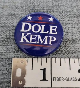 Vintage Bob Dole-Kemp Republican Presidential Candidate Campaign Pin Button - Picture 1 of 2