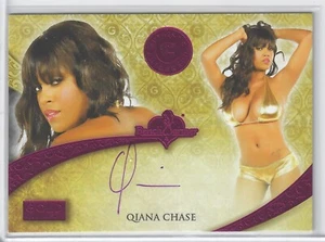 Tarjeta autógrafa Benchwarmer Gold 2016 lámina rosa Qiana Chase On tarjeta automática SKC - Imagen 1 de 2