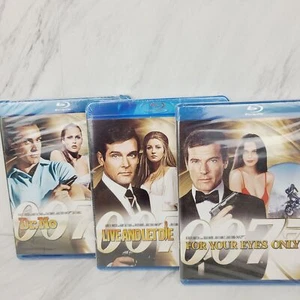 James Bond 007 Blu Ray Lot of 3 Factory Sealed Blu-ray Classics - Picture 1 of 7