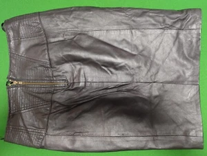 👗Echt Leder Rock schwarz sehr gut Größe 34-36 gefüttert👗 - Bild 1 von 8