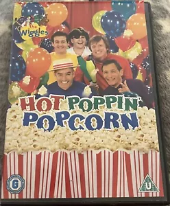THE WIGGLES HOT POPPIN POPCORN DVD OOP RARE CHILDRENS SONGS MUSIC DANCE - Picture 1 of 2