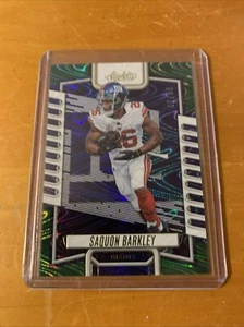 Saquon Barkley 2023 Panini Absolute Green Swirls #07/50 - Picture 1 of 2