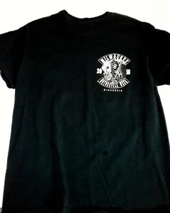 Men's Milwaukee Wisconsin 2018 Motorcycle Week Medium Black T-shirt 100% Cotton - Picture 1 of 4