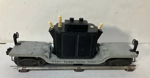 Lionel Postwar 2461 Diecast Depressed Center Black Transformer Car - Bild 1 von 11