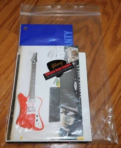 Gibson Firebird Zero Case Candy Manual Warranty Wrench COA Guitar Parts Red - Picture 1 of 8