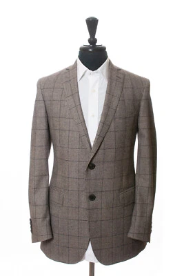 Etro Milano Brown Check Wool Suit 40S 21923 Foto 1 de 4