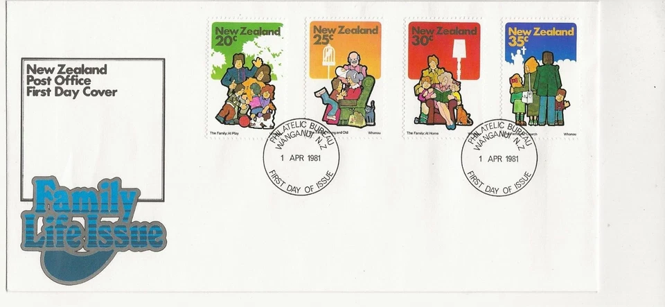 New Zealand Comm/FDC - Family Life Iss - Unaddressed  - Wanganui - 1981 (218) - Image 1 of 1