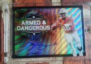 Leaf J.T. 2018 BARRET Armado y Peligroso NEGRO Onda Auto SSP! #6/7 OSU - Imagen 1 de 2