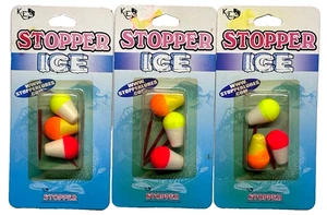 3 PACKUNGEN K & E Tackle Stopper Eisstick Schwimmer 3 Stück Paket 3B-M - Bild 1 von 18