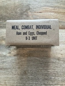 Era de la Guerra de Vietnam Ración C-Jamón y Huevos Picados-1966 Original MCI - Imagen 1 de 18
