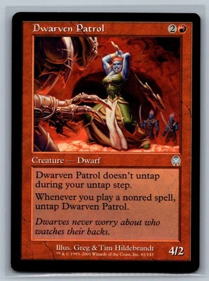 Magic The Gathering Apocalypse Dwarven Patrol #61/143 MTG TCG CCG - Image 1 of 2