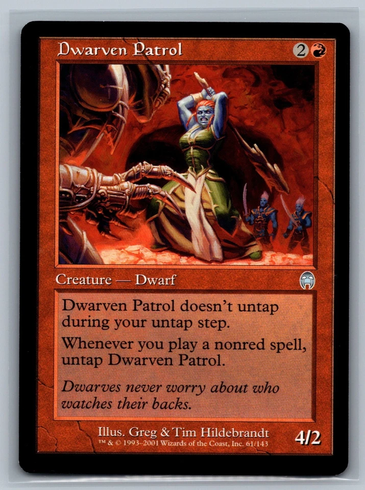 Magic The Gathering Apocalypse Dwarven Patrol #61/143 MTG TCG CCG - Image 1 of 2