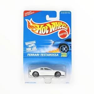 Hot Wheels Ferrari Testarossa #497 - Bianco - 1996 Linea principale B - Foto 1 di 4