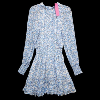 Lilly Pulitzer Ellielynn Long Sleeve Dress Womens 2 Palm Beach Petals $248 NEW - Image 1 of 4