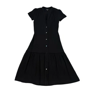 AYR Kite Midi Baumwollkleid in Schwarz Größe S - Bild 1 von 6