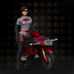 1/24 1/18 Elastigirl Unpainted Unassembled 3D Printing Model Garage Kits - Picture 1 of 3