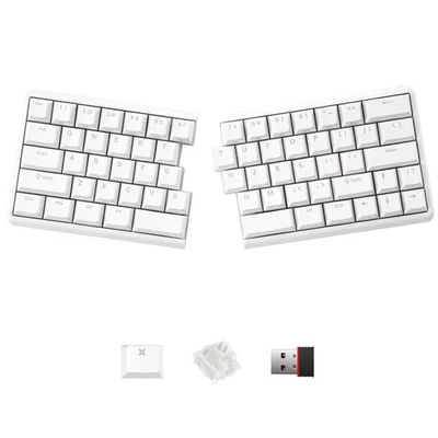 Lite: Wireless Ergonomic Split Mechanical Keyboard Hot Swappable, Compact 60%... - Image 1 of 4