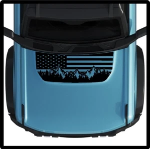 Hood Anti-glare Blackout Vinyl Decal Sticker Custom Fit 2021 2025 Ford Bronco - Picture 1 of 3