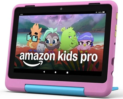 Amazon Fire HD 8 Kids Pro tablet NEW GEN 8" ages 6–12 32 GB memory-Jungle CAT - Image 1 of 4