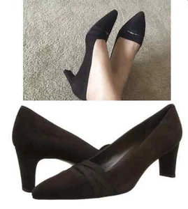 NIB Stuart Weitzman Bandexsvelt COLA SUEDE pump 7.5 8 - Picture 1 of 12
