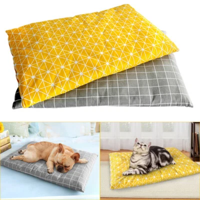 Dog Crate Pad Reversible Washable Pet Mat Cat Puppy Cushion Sleeping Mattress - Image 1 of 4