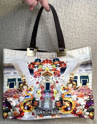 Longchamp Mary Katrantzou East Meets West Handbag Tote Le Pliage Floral LTD ED - Image 1 of 4