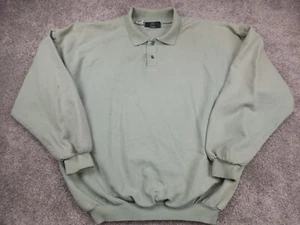 Vintage Orvis Sweater Mens Grey Extra Large 1/4 Button Made In USA  Collared - Picture 1 of 17