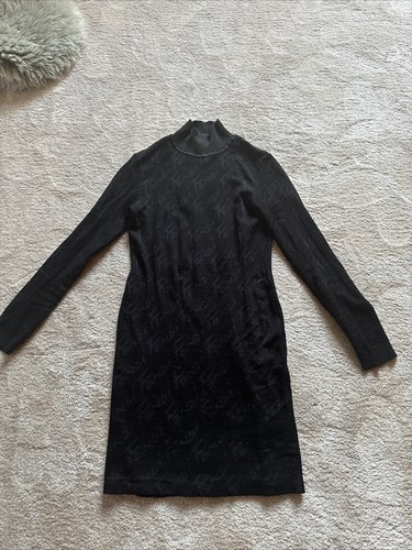 Abito nero elasticizzato Fendi taglia S UK 6 8
