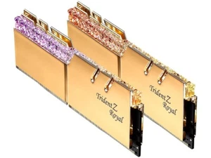 ✔✔ G.SKILL Trident Z Royal GOLD RGB 32GB (2x16GB) 4400 MHz *CL17* (B-Die) DDR4 - Bild 1 von 6