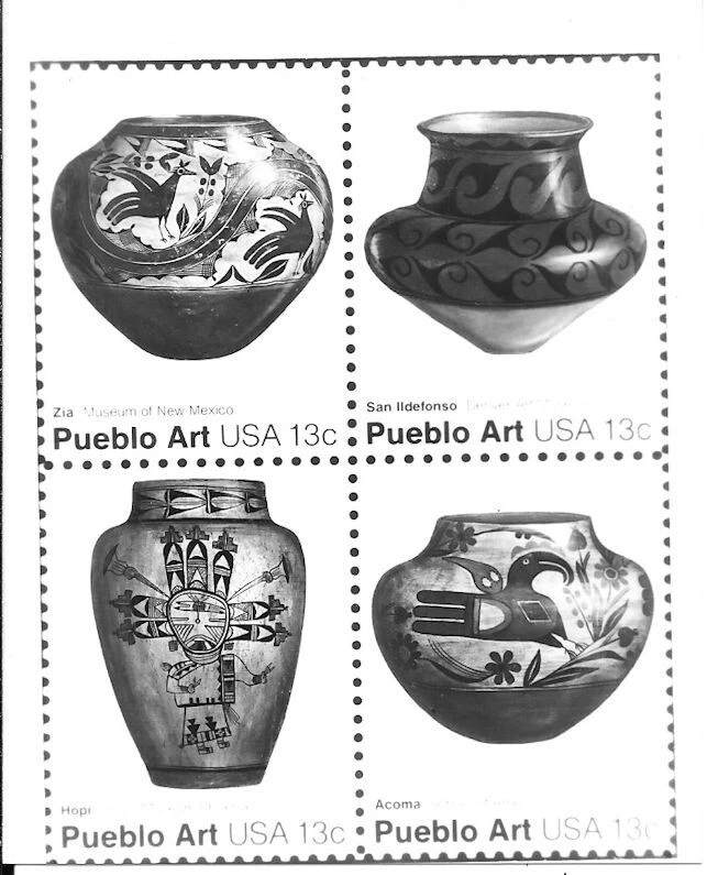 Foto publicitaria estampilla artística Pueblo #1706-09 13c Foto 1 de 1