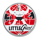 Little Giant Cranes Body Builder Globe Reproduction Round MDF Wood Sign