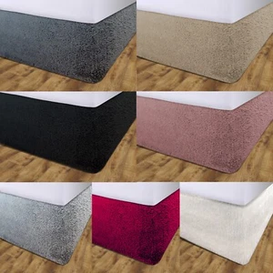 Teddy Fleece Bed Valance Elasticated Divan Skirt Single Double King Super King - Picture 1 of 8