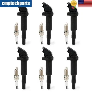 6PCS Ignition Coils & 6PCS Spark Plugs For BMW 740i 335i xDrive UF592 - Picture 1 of 17