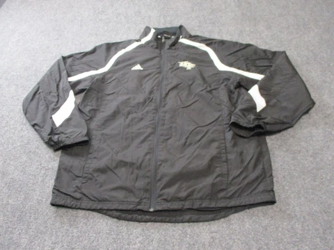 Adidas Central Florida Knights Jacket Men's Large Black Windbreaker Polyester * Cover